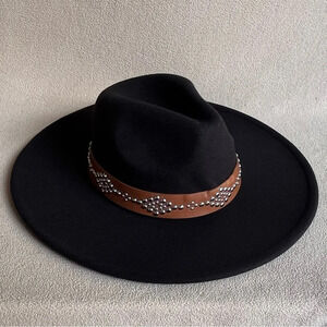 Flat Wide Brim Vegan Rancher Panama Hat